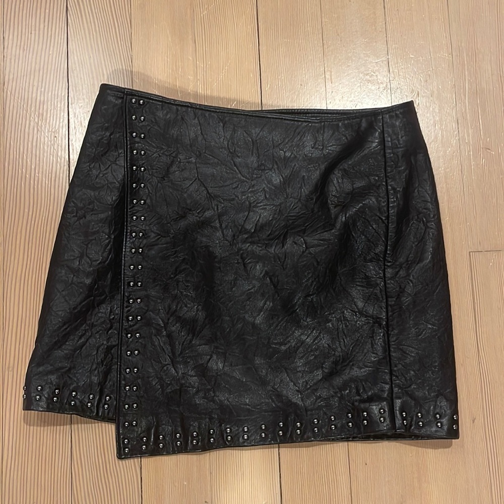 Black Leather skirt from Josie's Boutique barely worn